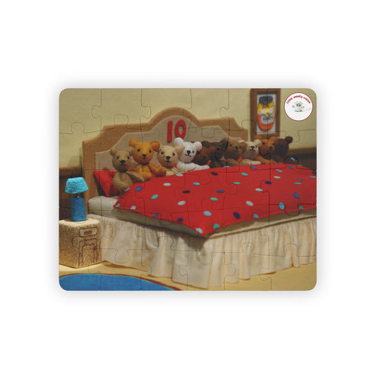 Kids' Puzzle, 30-Piece - Ten in a Bed